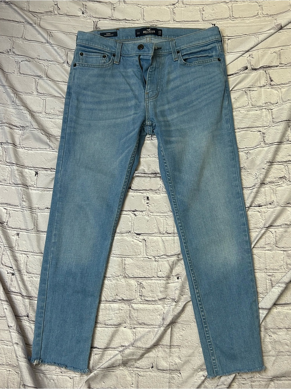 Hollister Light Blue Cropped Skinny Jeans